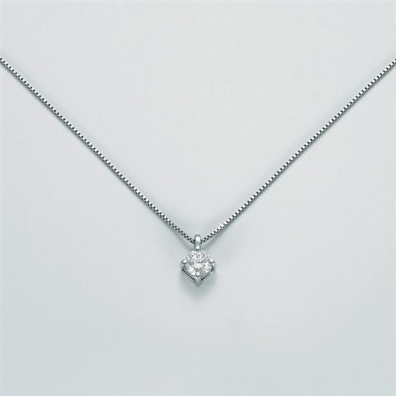 Collana Miluna Donna COLLIER PUNTO LUCE in Oro bianco Diamante CLD5065-019G7 - CLD5065-019G7